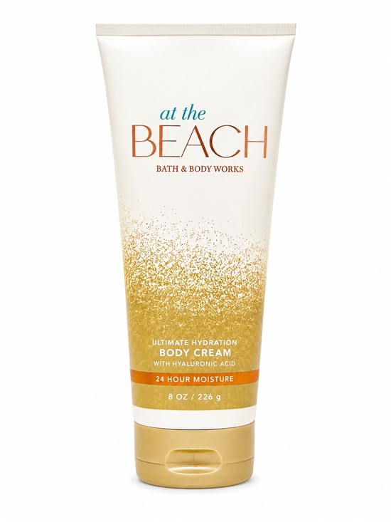 Bath & Body Works Other - Bath & Body Works At The Beach Ultimate Hydration Body Cream - Gold & White
